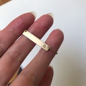 UO Bar Initial Necklace